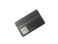 الليزر نقش مات الأسود بطاقات الأعمال المعدنية الشريط المغناطيسي سوبر ماركت Vip رمز الاستجابة السريعة بطاقة الائتمان