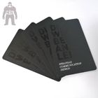 بطاقة بلاستيكية PVC مخصصة مات السوداء 85.5x54x0.76mm