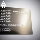 بطاقة معدنية مصنع توريد شعار مخصص بندقية مطلي الفولاذ المقاوم للصدأ بطاقة الأعمال المعدنية