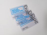 بطاقات الأعمال البلاستيكية الشفافة الطباعة الحريرية الحجم 85.6 * 54 مم