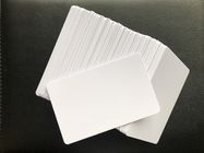 التجزئة CR80 فارغة بطاقات الأعمال البلاستيكية البيضاء Reprintable لامعة 85.5mm * 54mm
