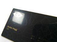 شخصية بطاقات الأعمال المعدنية الذهبية مع طباعة الشاشة الحريرية اللون الأسود