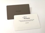 85.5x54x0.76mm PVC Business Cards، 4C / 4C Frosted RFID Gray عضوية بطاقة الهوية