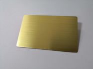 فارغة بطاقات الأعمال المعدنية الذهب المصقول 0.8 مم