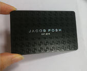 بطاقات العمل البلاستيكية اللامعة Uv PVC الطباعة بالشاشة الحريرية السوداء غير اللامعة
