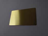 الذهب المصقول فتحة شريحة صغيرة 0.8 مم بطاقة عضوية معدنية