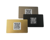 N-tage213 / 215/216 بطاقة RFID المعدنية Nfc مخصصة باللون الأسود الفضي