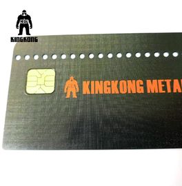 CR80 Grid بطاقة عضوية معدنية نهائية ، بطاقات أعمال معدنية نحاسية مربعة