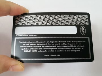 0.5mm فاخر ماتي الأسود بطاقات الأعمال المعدنية من ألياف الكربون منقوشة