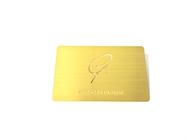 بطاقات عمل معدنية مخصصة مقطوعة بالليزر محفورة باللون الذهبي والفضي المصقول