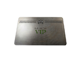 85x54x0.5mm فولاذ تاكسي VIP عضو بطاقة قص شعار توقيع أبيض