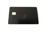 PVD Black Matte Finish بطاقة أعمال NFC لوسائل التواصل الاجتماعي مع رقاقة N-tage215