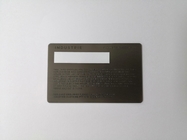 رقم اسم الليزر بطاقة عضوية معدنية فضية كلاسيكية مخصصة