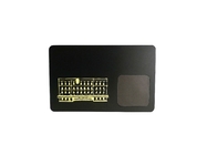 بطاقة أعمال NFC معدنية سوداء غير لامعة بتردد 13.56 ميجا هرتز
