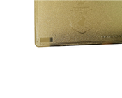0.8 مللي متر عضوية VIP بطاقة رمز الاستجابة السريعة لوحة التوقيع معدن ذهبي بلوري