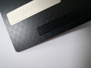 ليزر نقش بطاقة RFID معدنية مات أسود 4442 رقاقة بطاقة الخصم الشريط المغناطيسي