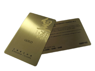 فرشاة بطاقة عمل معدنية من الفولاذ المقاوم للصدأ باللون الذهبي مع شعار محفور