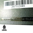 Deboss النص فارغة بطاقات الأعمال المعدنية ، أسود بطاقات الأعمال المعدنية مع الباركود