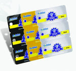 بطاقات الأعمال البلاستيكية البلاستيكية مربعة فريدة من نوعها 3-في -1 0.3 ملم -0.1 مم سمك