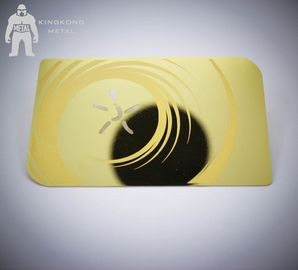 ليزر قطع بأكسيد الذهب بطاقات الأعمال مع مرآة على ظهر 0.3mm 0.5mm سمك