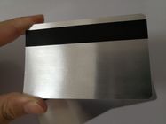 بطاقة عضو PVC مادة نحى الفضة مع الشريط المغناطيسي HiCo 85.6 * 54 مم