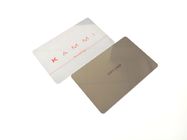 85.5x54x0.76mm PVC Business Cards، 4C / 4C Frosted RFID Gray عضوية بطاقة الهوية
