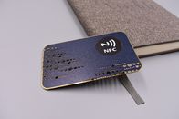 تخصيص بطاقة RFID المعدنية 13.56 ميجا هرتز باب مدخل فرشاة النهاية الفضة