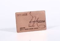 مطلي بطاقة عضوية روز الذهب المعدني مع شعار شركة مخصصة / بطاقات الأعمال المعدنية