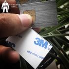 بطاقات الأعمال الفولاذ المقاوم للصدأ المصقول اسم شارة العلامة التجارية لوحة معدن الألمنيوم مع ملصق 3M