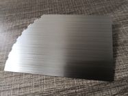 0.40mm الفضة المصقول المقاوم للصدأ الطباعة شعار بطاقة معدنية