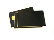 طباعة بطاقة عضوية معدنية سوداء لامعة ذهبية مع رقاقة