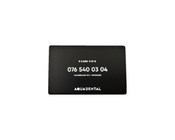85x54mm SS304 بطاقات الأعمال المعدنية لوحة الكترونية سوداء اللون