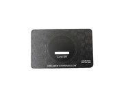 CR80 بطاقات عمل معدنية سوداء غير لامعة 0.8 ملم شعار مخصص Debossed