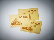 بطاقة الأعمال الخشبية المحفورة بالليزر NFC  1K 13.56mhz
