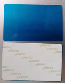 بطاقات الأعمال الفولاذ المقاوم للصدأ المصقول اسم شارة العلامة التجارية لوحة معدن الألمنيوم مع ملصق 3M