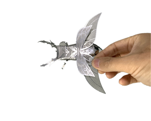 نموذج حشرة ثلاثي الأبعاد يمكنك صنعه بنفسك مصنوع من مادة فولاذية ألغاز معدنية للكبار